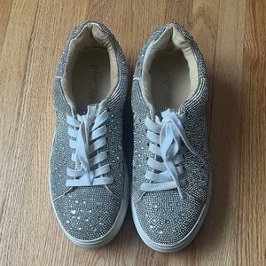 Betsey Johnson Suton Elegant Rhinestone Women's Sneakers 7.5